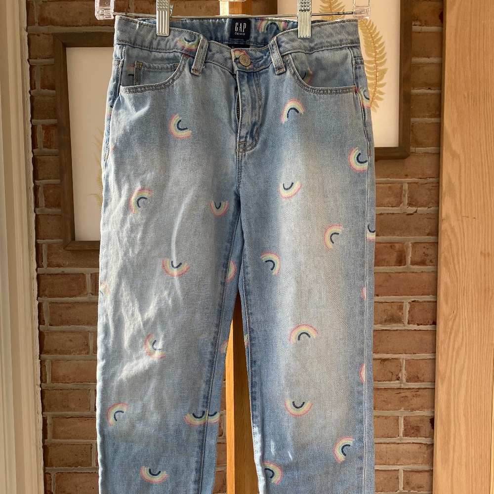 GAP Girls Rainbow Girlfriend Jeans